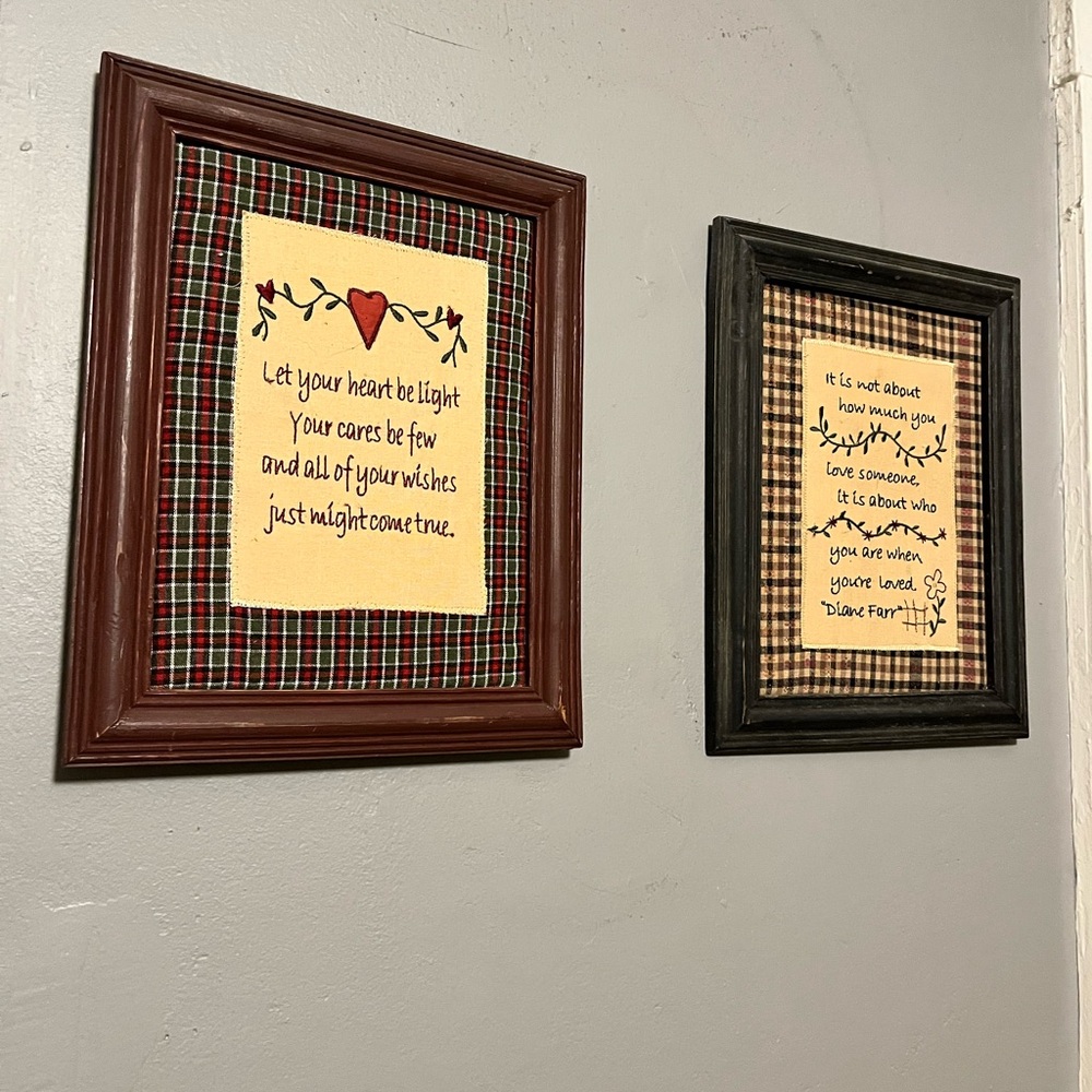 Farmhouse cottagecore wall art framed